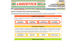 Desktop Screenshot of logisticsskills.com