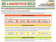 Tablet Screenshot of logisticsskills.com